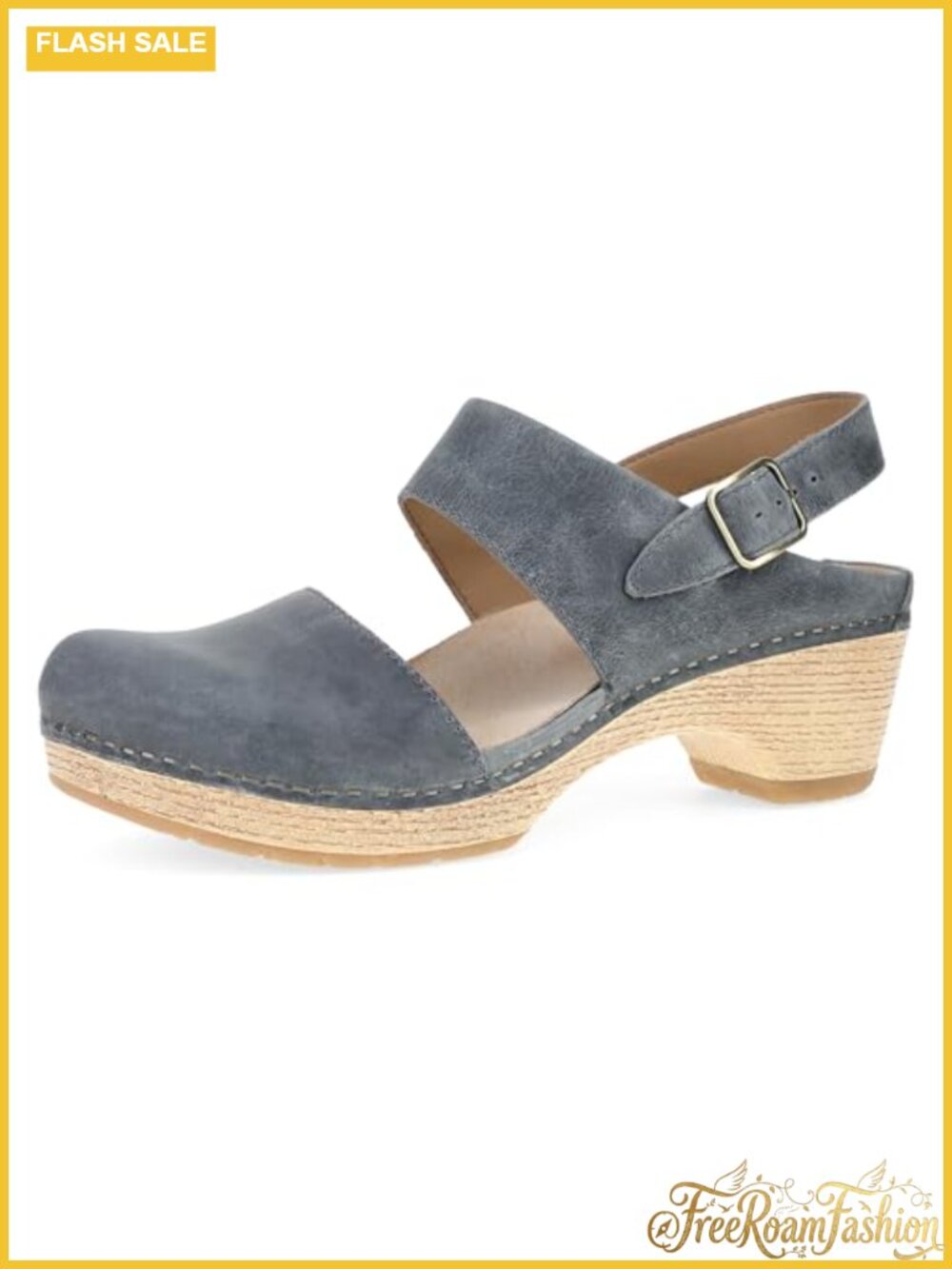 Dansko Lucia Women's Closed-Toe Clog Leather Mary Jane Buckle
